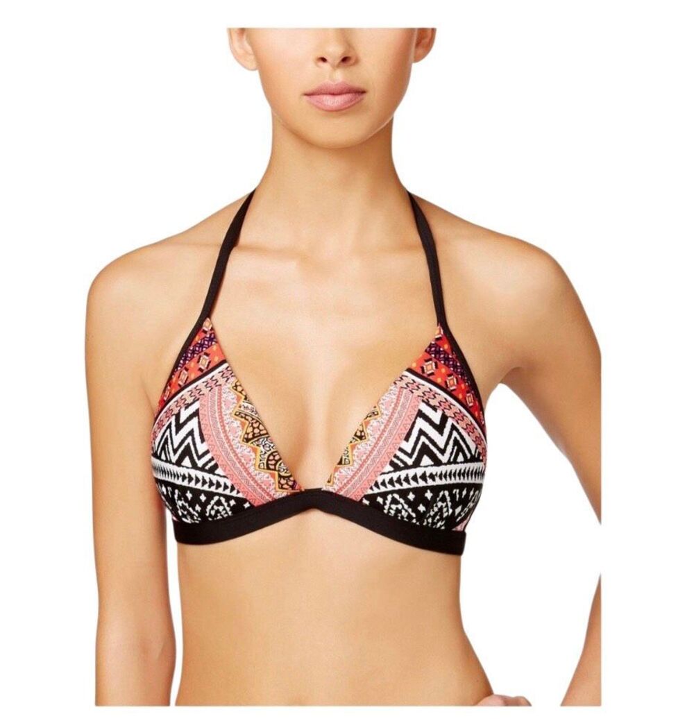Without borders Aztec Kenneth Cole "Without Borders" halter bikini top featuring